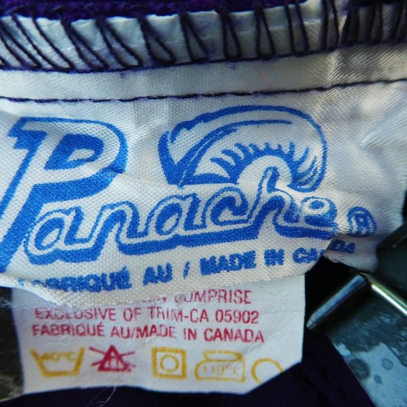 Vintage Gauchos Culottes Split Skirt Basque Waist Palazzo Purple Moonglow Button - Picture 9 of 10